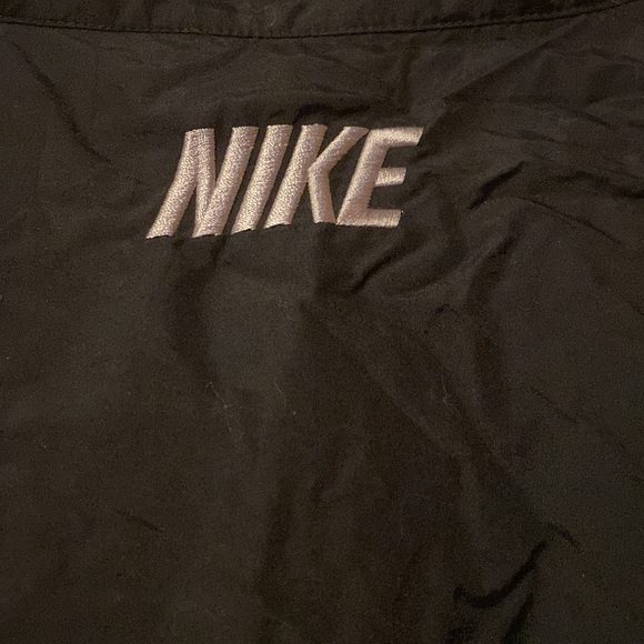 XL Unisex Lined Nike collared Jacket Black - Picture 4 of 7
